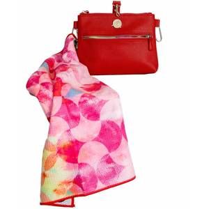 NEW BIRDIE BALOU women's golf gear bag in pebble red